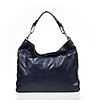 Дамска кожена чанта в синьо Irosa-0 снимка