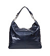 Дамска кожена чанта в синьо Irosa-1 снимка