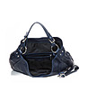 Дамска кожена чанта в синьо Irosa-3 снимка
