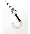 Прозрачен чадър с принт Black & White-3 снимка