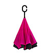 Unisex чадър в розово и черно-3 снимка