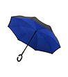 Unisex чадър в кралскосиньо и черно-0 снимка