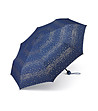Дамски син чадър с принт Звездички-0 снимка
