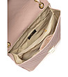Бледорозова кожена дамска чанта Irene-3 снимка