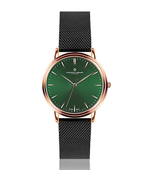 Unisex часовник в черно и розовозлатисто Bolero снимка