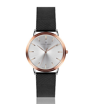 Unisex часовник в черно и розовозлатисто Melody снимка