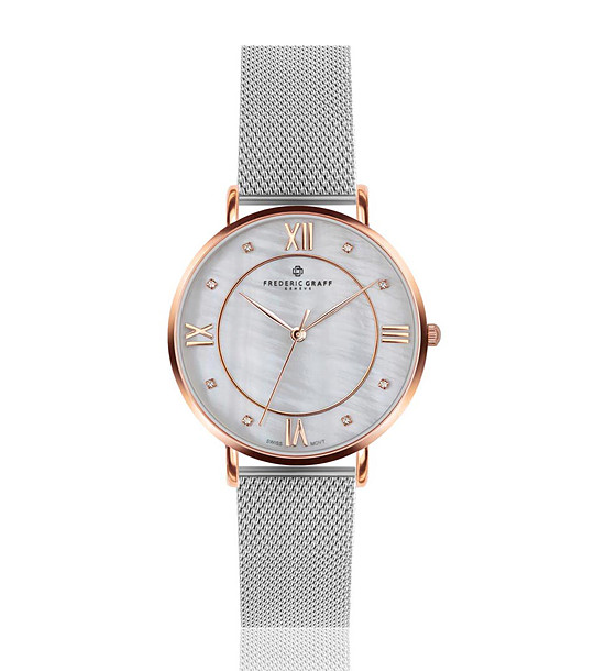 Дамски часовник в сребристо и розовозлатисто Lux снимка