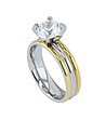 Дамски пръстен Ewoma с бял кристал Swarovski-0 снимка