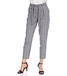 Дамски кариран 7/8 панталон в сиво Tina-0 снимка