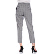 Дамски кариран 7/8 панталон в сиво Tina-1 снимка