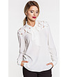Дамска бяла елегантна блуза-0 снимка