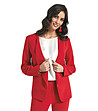 Червено дамско сако Netta-0 снимка