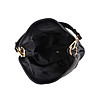Дамска кожена чанта в черно Zoe-3 снимка