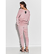 Розов дамски памучен комплект от блуза и панталон Elanda-1 снимка