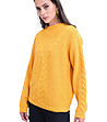 Дамски пуловер в цвят охра с мохер и кашмир Rinea-0 снимка