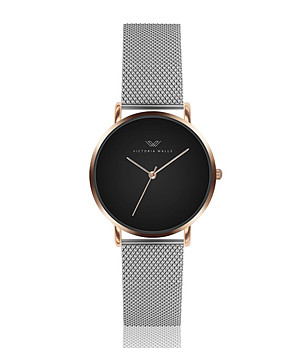 Дамски часовник в розовозлатисто, черно и сребристо Tanita снимка