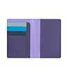 Unisex кожен аксесоар за карти в лилаво Fluo-1 снимка