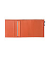 Оранжев кожен мъжки портфейл Sam-1 снимка