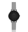 Дамски часовник в черно и сребристо Fani-0 снимка