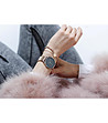 Дамски часовник в сребристо, черно и розовозлатисто Sanita-2 снимка