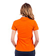 Дамска оранжева памучна блуза с къс ръкав Erikа-1 снимка