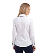 Бяла памучна дамска риза Carеn-1 снимка