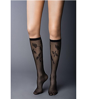 Дамски прозрачни чорапи в черно Olivia 20 DEN снимка