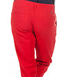 Мъжки памучен панталон в червено Grant-2 снимка