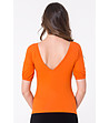 Памучна блуза в оранжево Therese-1 снимка