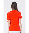 Светлочервена дамска блуза Zara-1 снимка