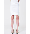 Бяла памучна пола с ефектен дизайн Jolene-0 снимка