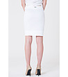 Бяла памучна пола с ефектен дизайн Jolene-1 снимка
