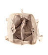 Светлобежова дамска чанта от естествена кожа Limara-3 снимка