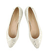Дамски обувки от естествена кожа в сребристо Verona-1 снимка