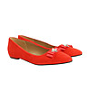 Червени дамски велурени обувки Daniela с декорация-2 снимка