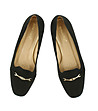 Велурени дамски обувки в черно Helena-1 снимка