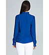 Синя дамска блуза Adelita-1 снимка