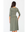 Комплект от блуза и пола в цвят маслина Allie-1 снимка