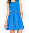 Синя рокля с колан Marika-2 снимка