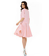 Комплект от блуза и пола в розово Norma-3 снимка