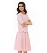 Комплект от блуза и пола в розово Norma-4 снимка