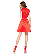 Червена рокля с къдричка Sarifa-1 снимка