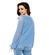 Дамски пуловер в синьо Vivian-1 снимка