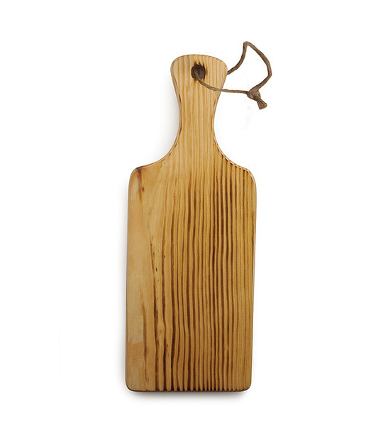 Правоъгълна дървена дъска за рязане 35 см снимка