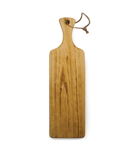 Дървена дъска за рязане 45 см снимка
