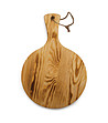Дървена дъска за рязане с дръжка 30 см-0 снимка