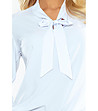Елегантна дамска блуза в бяло Mia-3 снимка