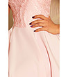 Розова рокля с дантела Marta-2 снимка