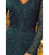 Тъмнозелена дантелена рокля Judy-2 снимка