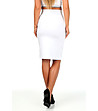 Бяла памучна пола с висока талия Sima-1 снимка